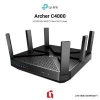 ราคา TP-LINK Archer C4000 AC4000 MU-MIMO Tri-Band Wi-Fi Router (10307219022)