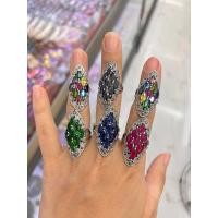 ราคา แหวนนพเก้าเงินแท้92.5% ทรงข้าวหลามตัดใหญ่ (24651888206)