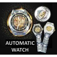 ราคา (แท้) นาฬิกาออโตเมติก โชว์กลไก นาฬิกาข้อมือ กันน้ำ สายเหล็ก Shifeng Automatic Watch นาฬิการะบบไขลาน RC911 (14655779976)