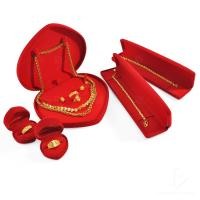 ราคา กล่องกำมะหยี่ Set Fชุดสุดคุ้ม ในชุดมีกล่องสร้อยL สร้อยมือ แหวน จัดเก็บสินสอด งานแต่ง ทองแท่ง โชว์เครื่องประดับ (20072312312)