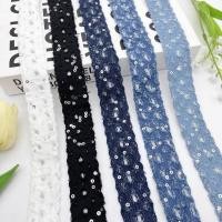 ราคา ผ้ายีนส์และเลื่อมเงินทำเองสำหรับชาแนลลูกไม้ อุปกรณ์เสริมสำหรับรองเท้าและหมวก (45051963263)