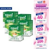 ราคา [5 กล่อง] Equal Stevia หญ้าหวาน อิควล สตีเวีย ผลิตภัณฑ์ให้ความหวานแทนน้ำตาลจากหญ้าหวานธรรมชาติ ขนาด 40 ซอง 0 แคลอรี (3328605973)