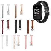 ราคา สําหรับ Fitbit Versa Lite SE Versa 2 versa 3 4 Sense 2 1 สายรัดข้อมือสร้อยข้อมือหนัง (40611626613)