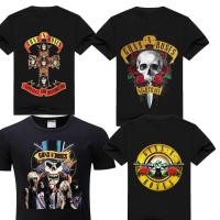 ราคา 【พร้อมส่ง】 guns n roses Men/Women t shirt Fashion guns n roses Tshirts Summer Tops Tees GnR Rock T-shirt Men loos (25927801529)