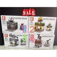 ราคา ลดล้างสตอค!! 6 กล่อง ร้านค้า Sembo Block เลโก้จีน บล็อก บล็อค ตัวต่อ บล็อกตัวต่อ บล็อคตัวต่อ (1055647238)