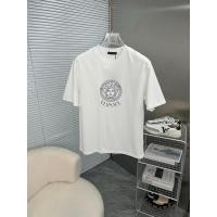 ราคา เสื้อยืดแขนสั้นผ้าหลวมระบายอากาศ สไตล์Versaceและเกาหลีสำหรับผู้ชายและผู้หญิง (40178516391)