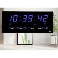 ราคา นาฬิกาดิจิตอล ตั้งปลุกได้ แขวนติผนัง ขนาด 36X 15X 3 ( ตัวเลขสูง 5 CM ) รุ่น 3615สีน้ำเงิน (1782775331)