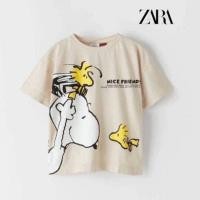 ราคา Zara เสื้อยืดเด็กลาย Snoopy แบรนด์แท้ มือ 1 พร้อมส่ง (21979757490)