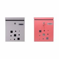 ราคา ตู้จดหมายเหล็กกันน้ำ หน้าบ้าน ตู้ไปรษณีย์เหล็ก หน้าบ้าน สีดำ-เทาและสีแดง (10921211620)