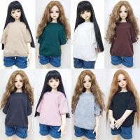 ราคา 1/3 1/4 1/6 BJD SD DD doll clothes doll cotton T-shirt fashion handmade doll clothes children's toys bjd dolls accessor (27670467259)