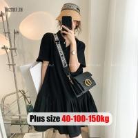 ราคา Plus Size✅เดรสสาวอวบ ไซส์ใหญ่ ผู้หญิง babydoll dress มินิเดรส สาวอวบ แขนสั้น คอโปโล ทรงหลวม ฤดูร้อน เกาหลี แฟชั่น Oversize พลัสไซส์ สาว อวบอ้วน ใส่ได้ (18539498272)