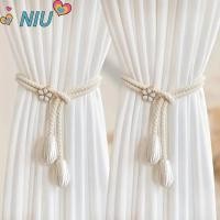 ราคา NIUYOUJS 1PC ผ้าม่านหัวเข็มขัด, Universal Hand Braided Curtain Strap, ปรับผ้าม่าน Fasteners ห้องนั่งเล่น (49506285110)