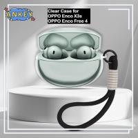 ราคา For OPPO Enco X3s Case Protective Transparent Clear TPU Covers OPPO Enco Free 4 Bluetooth Earphone Shell Headphone Portable with lanyard (40676081919)
