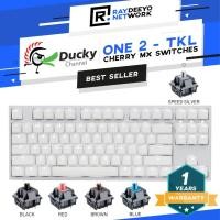 ราคา Ducky One 2 White TKL [White Backlit] Double Shot PBT Mechanical Keyboard [เลือกสวิตช์ของคุณ] (22768982112)