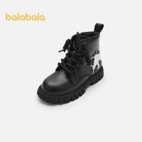 ราคา Balabala รองเท้าบーツมาร์ตินสำหรับเด็กหญิง พร้อมรายละเอียดโบว์ สวมใส่ง่ายทั้งฤดูใบไม้ร่วงและฤดูหนาว (41324292702)