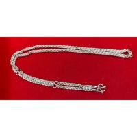 ราคา สร้อยคอเงินแท้ 92.5% ลายห่วงคู่ ความยาว 28 นิ้ว (41475262897)