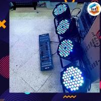 ราคา ยกชุด PAR 4 ตัว พร้อม DMX 512 ไฟ LED ไฟพาร์ LED 54x3W PAR 54 LED 3w RGBW ไฟพาร์ LED disco lights LED ไฟเวที ไฟดิสโก้เธค (3567578021)