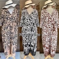 ราคา จั๊มสูทลายเสือ BigSize ชุดจั้ม จั้มสูท จั๊มสูท สาวอวบ คนอ้วน จั๊มสูทไซส์ใหญ่ พลัสไซส์ Plus size ชุดจั๊มสูทสาวอวบ ลายเสือ (8514071654)