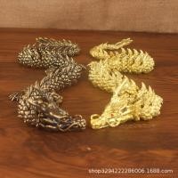 ราคา อัพเกรดกระจกสไตล์ทองเหลืองมังกรทองที่สามารถเคลื่อนย้ายมังกรจีนร้อนขาย3งเครื่องประดับมังกรโบราณราศีบรอนซ์มังกร20260127 (55055394508)