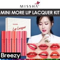 ราคา (set 5 แท่ง) MISSHA Mini More Lip Lacquer Lip 1.5g*5 (5707653209)