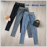 ราคา [LUXE.DLABEL]-C49 Skinny Jeans | กางเกงยีนส์ทรงสกินนี่เอวสูงระดับพรีเมียมสําหรับผู้หญิง (29505391083)