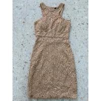 ราคา ชุดเดรสลูกไม้สีครีมปักเกร็ดวิ้งๆสีทองใส่ไปงานแต่งงานสวยๆ (21386017226)