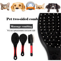 ราคา (แปรง 2 ด้าน) แปรงขนแมว แปลงขนสุนัข หวีขนหมา ชิสุห์ เทอร์เรีย ปอม บีเกิ้ล บูลด๊อก ชิวาวา ปั๊ก (8310972317)