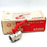 ราคา AZUMA 612 บอลวาล์วทองเหลืองชุบบรอนซ์ 1" (18169004148)