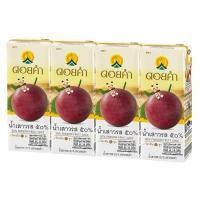 ราคา ดอยคำ น้ำเสาวรส50% 200มล. Doi Kham Passion Fruit Juice 50% 200ml. (26581854892)