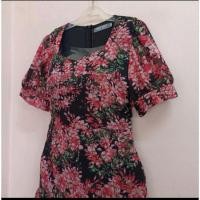 ราคา เดรสลายดอกงานป้าย มือสองงานป้ายขนาด2Xl (19938142735)