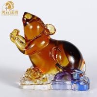 ราคา หนูราศี Ruyi หนูแก้วเครื่องประดับชิ้นเล็กของขวัญธุรกิจแกะสลักของที่ระลึกงานฝีมือ QKZH (24901608803)