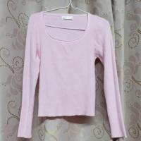 ราคา เสื้อแขนยาวไหมพรมสีชมพู​อ่อน (24453895534)