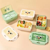 ราคา กล่องข้าว ปิ่นโต กล่องอาหาร ไมโครเวฟความร้อนกล่องอาหารกลางวันนักเรียนพนักงานออฟฟิศกับบนโต๊ะอาหารสองชั้นกล่องเบนโตะเด็กแบบพกพาสี่เหลี่ยมสามตารางเบนโตะ (55104425296)