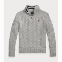 ราคา Polo Ralph Lauren Cable -knit Cotton Quarter -Zip Sweater Boys (46403096711)
