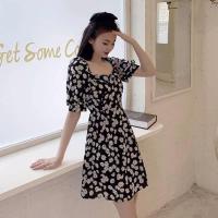 ราคา มินิเดรสสั้นลายดอกเดซี่สไตล์เกาหลีเดรสดอกเดซี่ (9805678123)