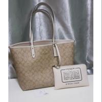 ราคา Coach แท้% tote กลับด้านสีขาว (1477381349)