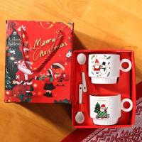 ราคา กิ๊ฟเซ็ตของขวัญปีใหม่ คริสมาสต์ กิ๊ฟเซ็ตแก้วกาแฟเซรามิก 2 ใบ+ช้อนพร้อมกล่องของขวัญ (54000887812)
