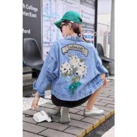 ราคา เสื้อแจ็คเก็ตยีนส์ปักลายดอกไม้พรีเมี่ยม (13626243761)
