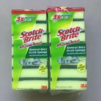ราคา สก๊อตไบร์ท + ฟองน้ำ 3M 12ชิ้น แถม2ชิ้น/6ชิ้น แถม1ชิ้น ของแท้ 3x4 นิ้ว ล้างจ้าน ล้างห้องน้ำ ขัดพื้น ทำความสะอาด (7279923327)