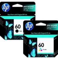 ราคา HP 60 Black ,Color Original Inkjet หมึกแท้ (481192378)