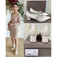 ราคา รองเท้าส้นสูง CHARLES & KEITH ของแท้[มือ2] สีครีม size 37 รองเท้าออกงาน (21485718086)
