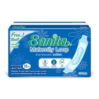 ราคา ผ้าอนามัยแบบห่วง หลังคลอดบุตรและผู้ป่วยหลังการผ่าตัด Sanita แผ่นยาวพิเศษ 35 ซม. (24257644546)