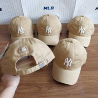 ราคา MLB CAP หมวก NY ครีมปักขาว สินค้าของแท้ 100% นำเข้าจากเกาหลี พร้อมส่ง (7290810402)