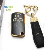 ราคา 2 3 ปุ่ม Gold Edge TPU Shell Fob ผู้ถือฝาครอบกุญแจรถสําหรับ Honda Stepwgn Spada Freed Fit Step Wagon RK C-RZ Elysion (52303990263)