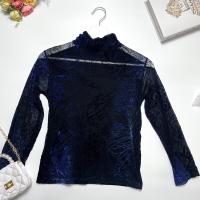 ราคา เสื้อซีทรูแขนยาวปักลวดลายผ้ากำมะหยี่นุ่ม (18895662872)