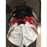 ราคา กางเกงขาสั้นแถบสีรุ้ง (1596484118)