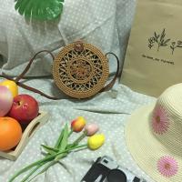 ราคา SALE กระเป๋าสาน กระเป๋าหวายแท้ ทรงกลม สะพายข้าง น่ารัก กระเป๋า Handmade (8218295601)