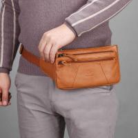 ราคา หนังวัวแท้ 100% กระเป๋าคาดเอว ชายและหญิง หลายชั้น กระเ (28906324339)