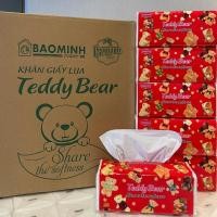ราคา กล่องบรรจุ 5 แพ็ค GET 1 ฟรี TEDDY BEAR SOFTNESS Smooth Silk Tiss 330 แผ่น 3 ชั้น - ผ้าไหมสีขาวนุ่ม 4 ชั้น (40669053407)