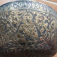 ราคา ขันทองเหลืองกะไหล่เงิน งานเก่า (2716721025)